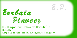 borbala plavecz business card